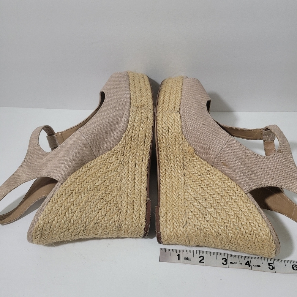 Steve Madden Kendraaa Oatmeal Wedge Espadrille Sandals Size 10 M - Picture 5 of 10